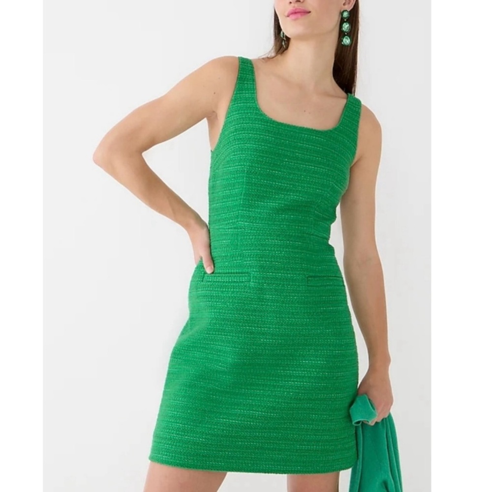 J.Crew Tweed Sequined Mini Shift Dress Size 4